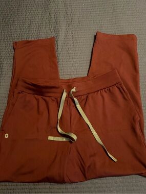 FIGS maroon FORMX tapered scrub pants